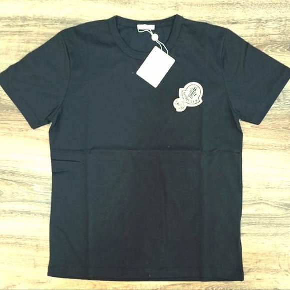 Moncler Black Casual Cotton T-Shirt